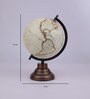 White Plastic Geographical Map Table Globe