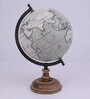 White Plastic Designer Geographical Map Table Globe
