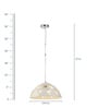 Loren White Plastic Hanging Light