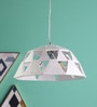Loren White Plastic Hanging Light