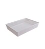 White Plastic Large Basket Make Up Organisers