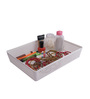 White Plastic Large Basket Make Up Organisers