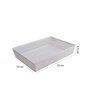 White Plastic Large Basket Make Up Organisers