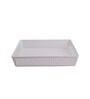 White Plastic Large Basket Make Up Organisers