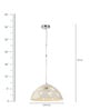 Loren White Plastic Hanging Light