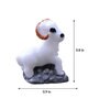 White Plastic Snow Sheep Set Of 12 Garden Figurine