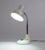 White Shade Study Lamp With Plastic Base