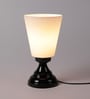Noel White Plastic Shade Table Lamp With Metal Base