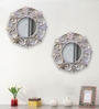 White Plastic (Set of 2) Wall Mirror
