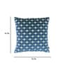 White Geometric Poly Cotton 16 x 16 Inches Cushion Cover