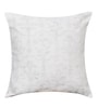 White Polycotton Floral 16x16 inches Cushion Cover Set of 2