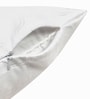 White Polycotton Floral 16x16 inches Cushion Cover Set of 2