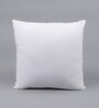 White Microfiber Filled 24X24 Inches Cushion Inserts (Set Of 3)