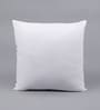White Microfiber Filled 24X24 Inches Cushion Inserts (Set Of 3)