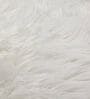 White Polyester 5 x 5 Feet Shaggy Carpet