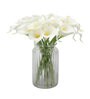 White Polyester Calla Lily Artificial Flowers