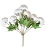 White Polyester Artificial Flower