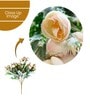 White Polyester Artificial Flower
