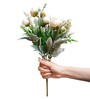 White Polyester Artificial Flower