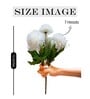 White Polyester Artificial Flower