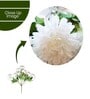 White Polyester Artificial Flower