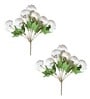 White Polyester Artificial Flower