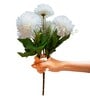 White Polyester Artificial Flower