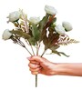 White Polyester Artificial Flower