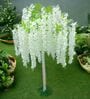 White Polyester Artificial Flower