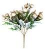 White Polyester Artificial Flower