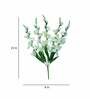 White Polyester Artificial Gladiolus Flower