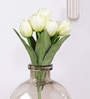 White Polyester Tulip Artificial Flowers