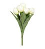 White Polyester Tulip Artificial Flowers