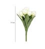 White Polyester Tulip Artificial Flowers