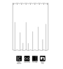 White Shower Polyester 6 Ft Blackout Eyelet Shower Curtain