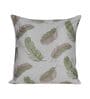 White Floral Polyester 16 x 16 Inches Cushion Covers (Set of 2)
