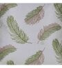 White Floral Polyester 16 x 16 Inches Cushion Covers (Set of 2)