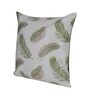 White Floral Polyester 16 x 16 Inches Cushion Covers (Set of 2)