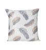 White Floral Polyester 16 x 16 Inch Cushion Covers (Set of 5)