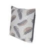 White Floral Polyester 16 x 16 Inches Cushion Cover