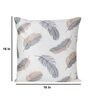 White Floral Polyester 16 x 16 Inches Cushion Cover