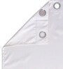 White Polyester Floral 5ft Room Darkening Eyelet Window Curtains (2 Pc)
