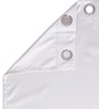 White Polyester Floral 7ft Room Darkening Eyelet Door Curtains (2 Pc)
