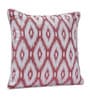 White Polyester Geometric 40x40 inches Cushion Covers Set of 5