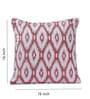 White Polyester Geometric 40x40 inches Cushion Covers Set of 5