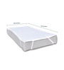 Valencia Polyester Queen Size 72x48 Mattress Protector In White