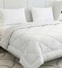 White Polyester Solid 105 GSM King Bed Comforter