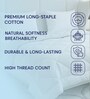 White Polyester Solid 105 GSM King Bed Comforter