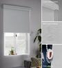 White Polyester Solid 108 X 36 inches Blackout Blackout Blind