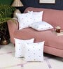 White Polyester Solid 16x16 inches (Set of 5) Cushion Inserts